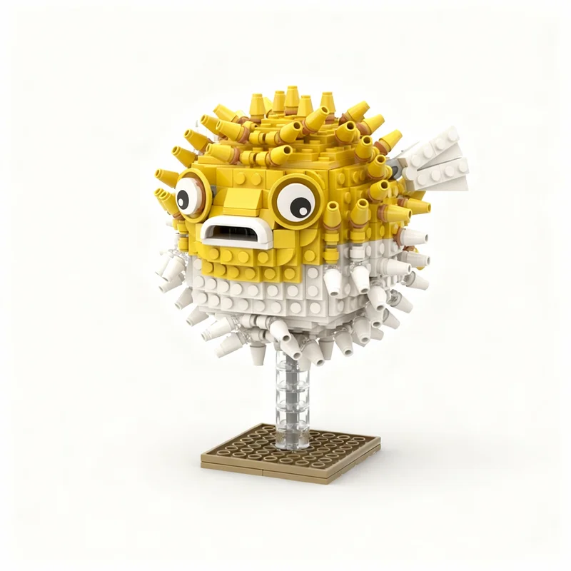 587pcs MOC Pufferfish Icons Model Building Blocks Construction Toy Christmas Gifts DIY Creative Idea Education Birthday Assemble
587pcs MOC Pufferfish Icons Model Building Blocks Construction Toy Christmas Gifts DIY Creative Idea Education Birthday Assemble