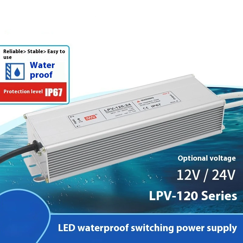 Outdoor Advertising Power Supply Aluminum Shell DC Constant Voltage 24V Light Strip LPV Outdoor Waterproof Switch Power Supply
Outdoor Advertising Power Supply Aluminum Shell DC Constant Voltage 24V Light Strip LPV Outdoor Waterproof Switch Power Supply