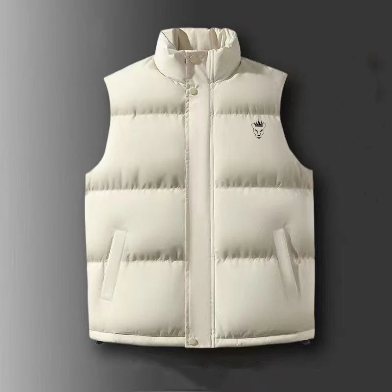 Men's new winter golf wear, fashion sleeveless standing collar golf vest, high quality thick warm golf jacket
Men's new winter golf wear, fashion sleeveless standing collar golf vest, high quality thick warm golf jacket