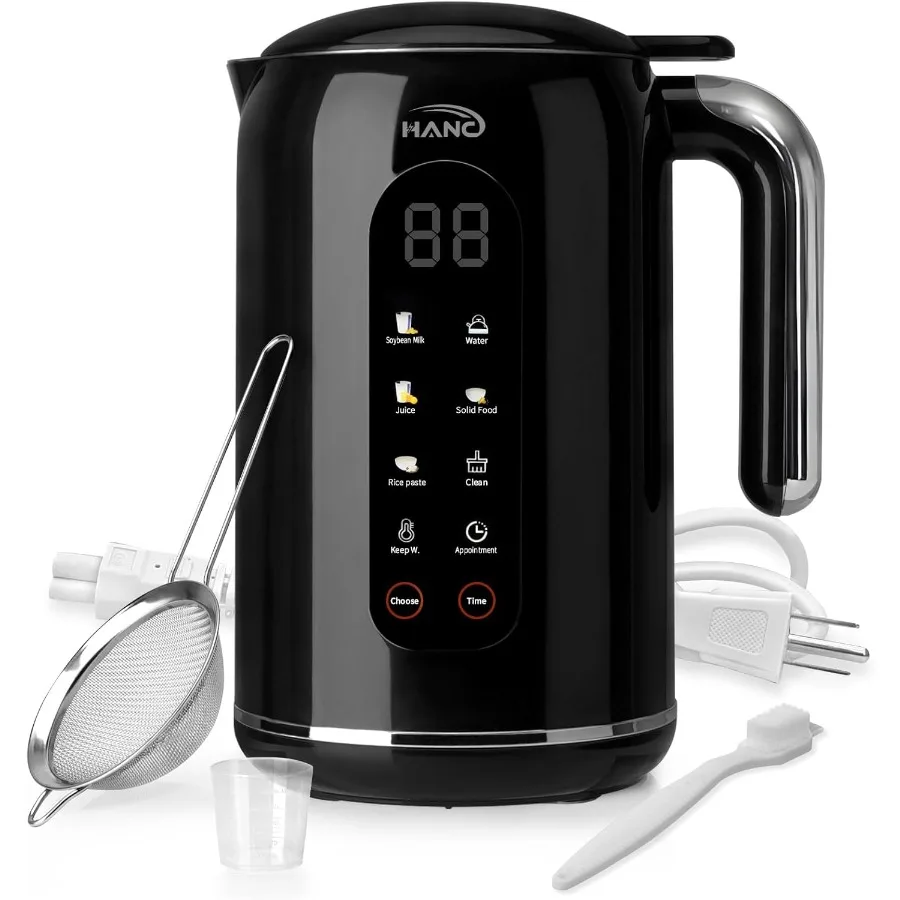 42oz 8 in 1 Silent Automatic Nut Milk Maker for Homemade Soy Milk Oat Almond Milk with Delay Start Keep Warm Boil Water Self-Cl
42oz 8 in 1 Silent Automatic Nut Milk Maker for Homemade Soy Milk Oat Almond Milk with Delay Start Keep Warm Boil Water Self-Cl