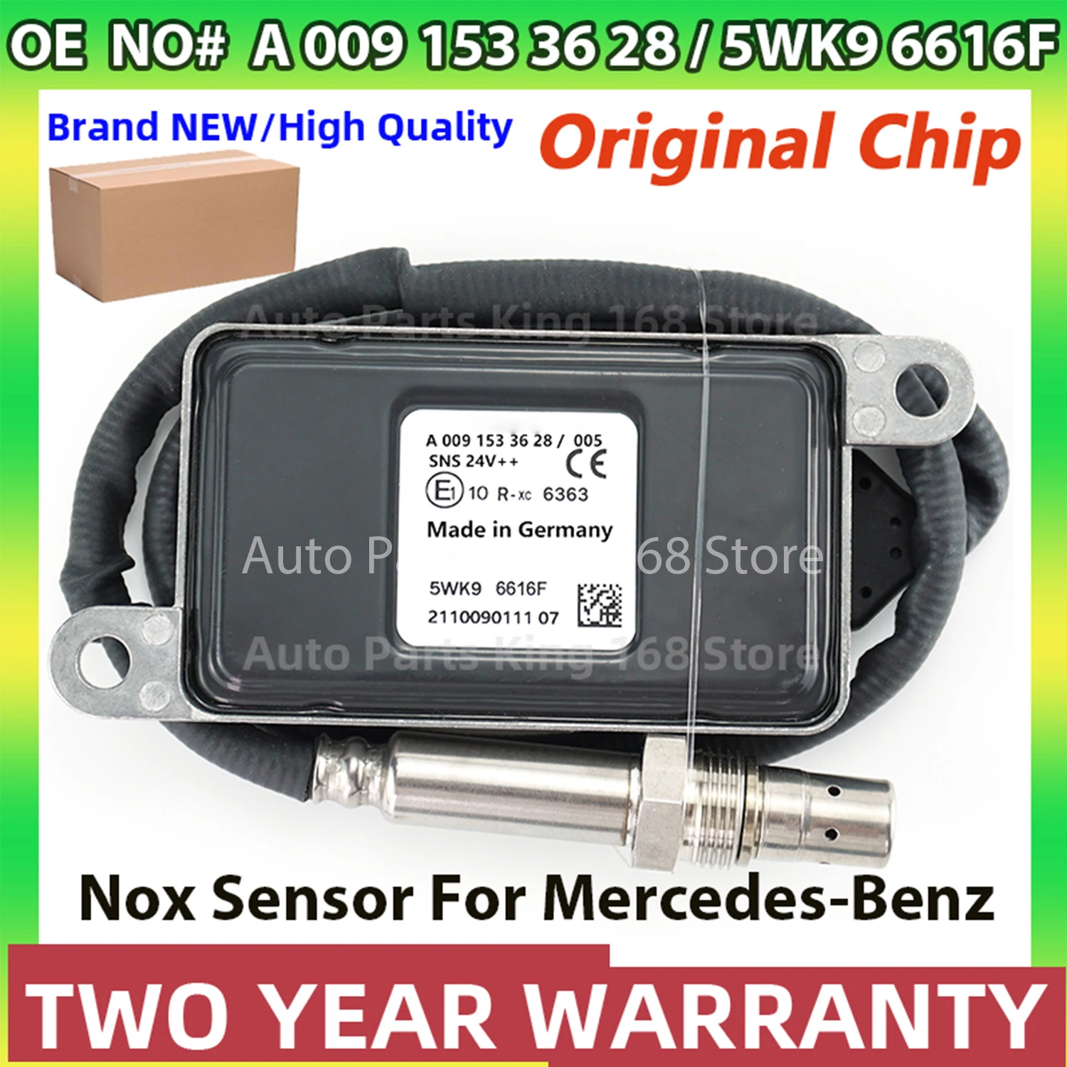 A0091533628 5WK96616F 5WK96616D 5WK96616E Original New Nitrogen Oxide NOx Sensor For Mercedes-Benz Actros Atego LKW EURO 4 5 6
A0091533628 5WK96616F 5WK96616D 5WK96616E Original New Nitrogen Oxide NOx Sensor For Mercedes-Benz Actros Atego LKW EURO 4 5 6