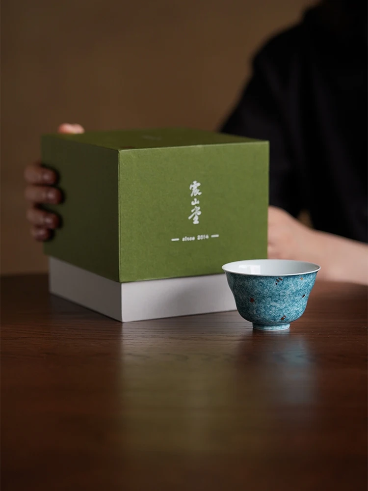 enzhan Tang Handmade Thin-walled Spattered Blue And een Gourd Tea Cup 00ml Owner Cup New Sle Drinking Tea Cup
enzhan Tang Handmade Thin-walled Spattered Blue And een Gourd Tea Cup 00ml Owner Cup New Sle Drinking Tea Cup