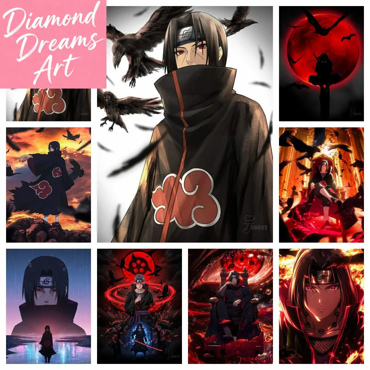 Frameless,Naruto Itachi Uchiha DIY Japanese Anime Diamond Painting Kit Cartoon Cross Stitch Embroidery Mosaic Home Decoration K
Frameless,Naruto Itachi Uchiha DIY Japanese Anime Diamond Painting Kit Cartoon Cross Stitch Embroidery Mosaic Home Decoration K