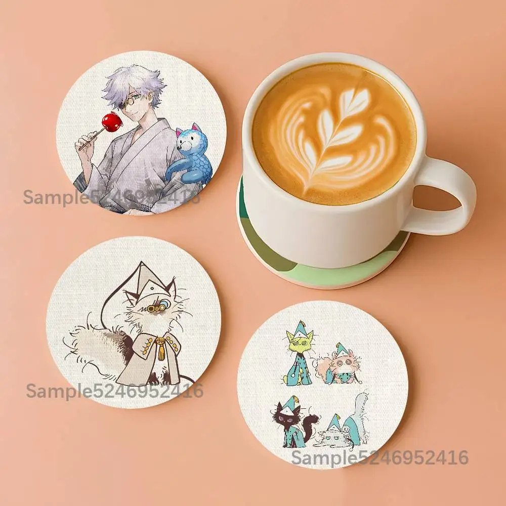 W-Witch Hat Atelier Round Wooden Coasters Heat Resistant Non-slip Drink Cafe Decoration 2D Flat Color Print Set
W-Witch Hat Atelier Round Wooden Coasters Heat Resistant Non-slip Drink Cafe Decoration 2D Flat Color Print Set