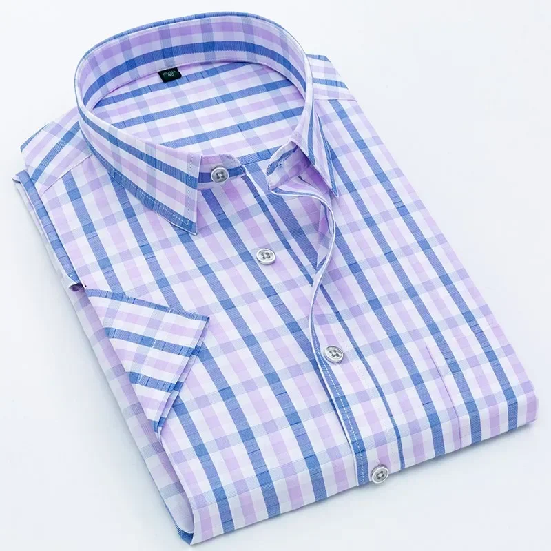 Fashion Men's Short Sleeve Shirt Summer Business Casual Plaid Male Large Size Cool Brand Plaid 2024 New Arrivals Dropship
Fashion Men's Short Sleeve Shirt Summer Business Casual Plaid Male Large Size Cool Brand Plaid 2024 New Arrivals Dropship