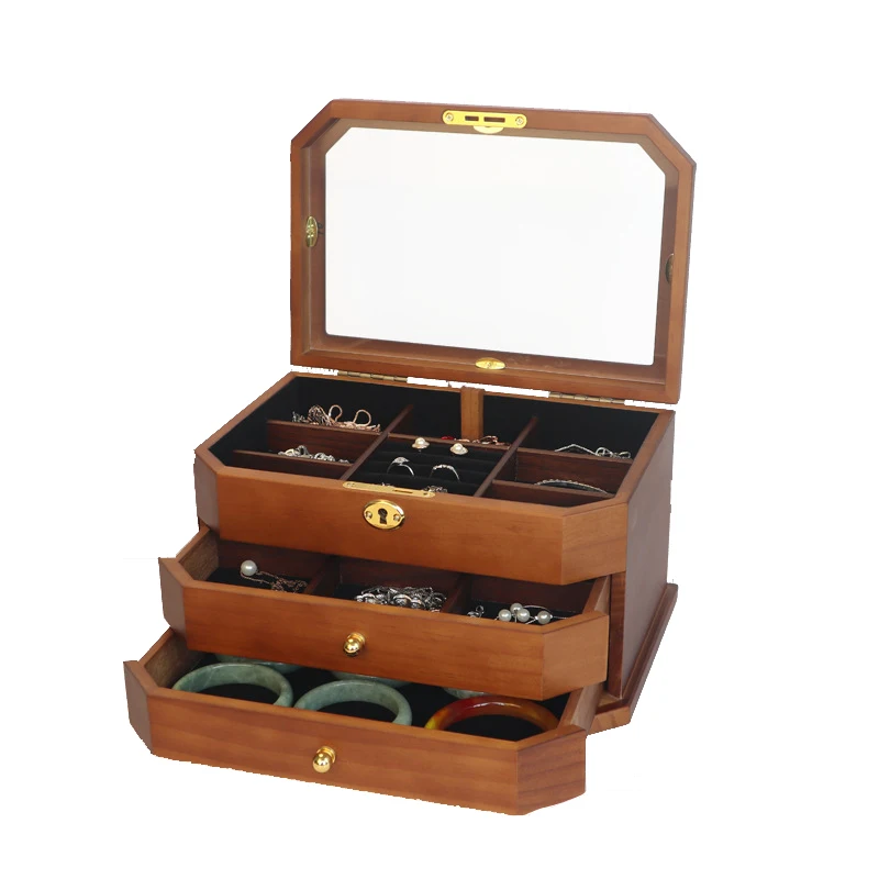 Solid wood jewelry box antique high-end luxury jewelry storage box Chinese style jewelry box
Solid wood jewelry box antique high-end luxury jewelry storage box Chinese style jewelry box