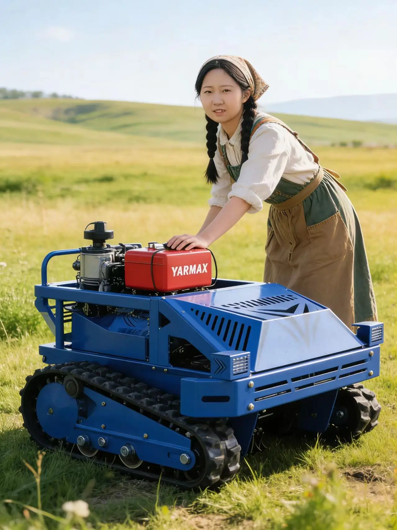Customized Remote-controlled lawn mower with a powerful motor -- perfect for home and garden use
Customized Remote-controlled lawn mower with a powerful motor -- perfect for home and garden use