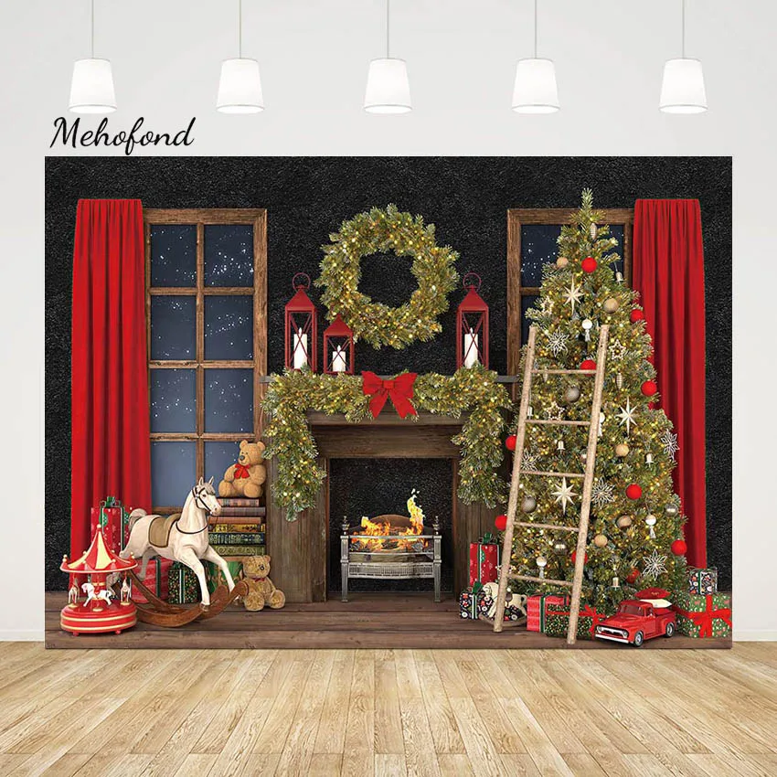 Mehofond Christmas Photography Backdrop Interior Vintage Fireplace Gift Xmas Tree Family Party Kids Portrait Background Photo
Mehofond Christmas Photography Backdrop Interior Vintage Fireplace Gift Xmas Tree Family Party Kids Portrait Background Photo