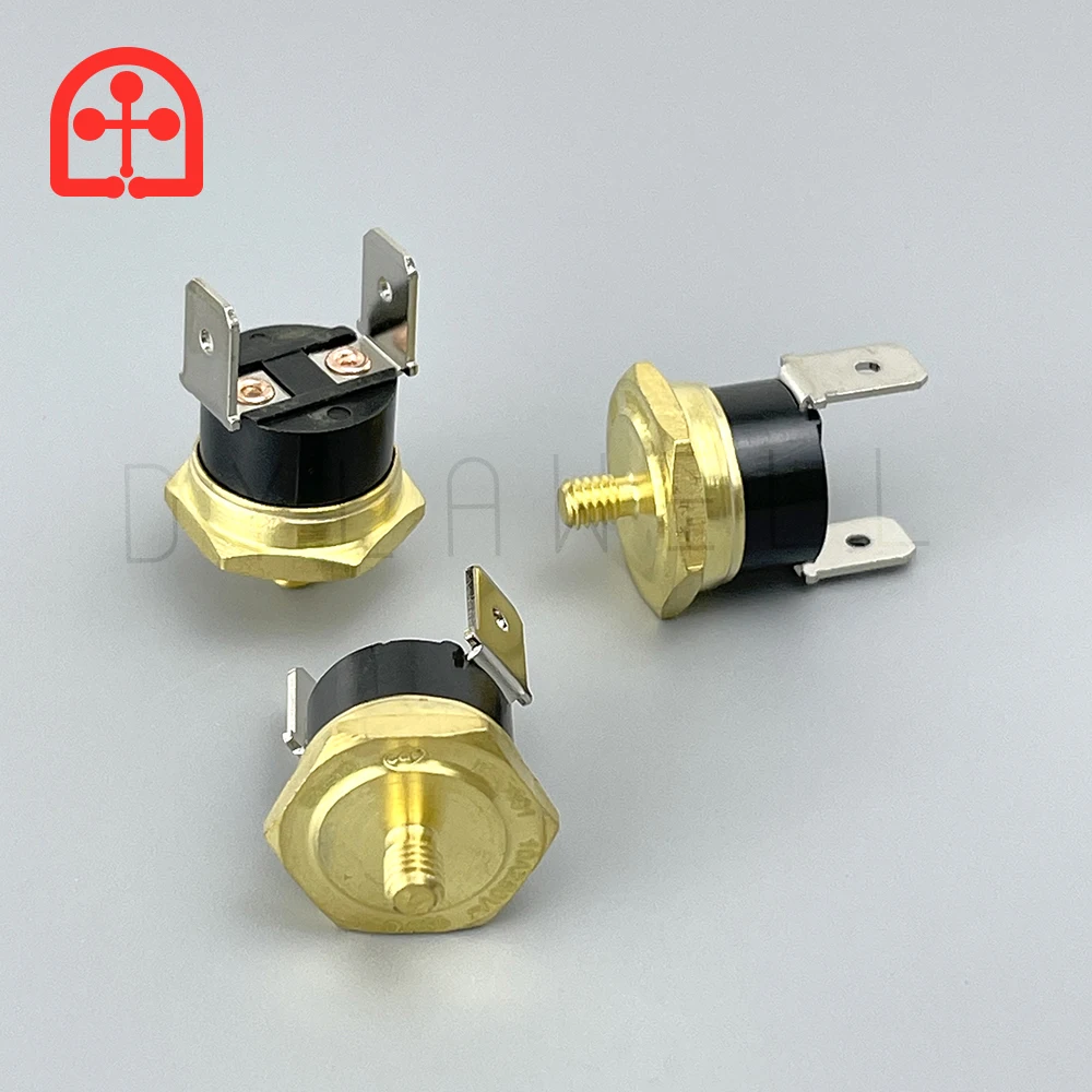 KSD301 M4 10A 250V Normally closed 40 to150 degree KSD 301 Thread-in Brass copper Temperature Switch Thermostat 85C 95C
KSD301 M4 10A 250V Normally closed 40 to150 degree KSD 301 Thread-in Brass copper Temperature Switch Thermostat 85C 95C