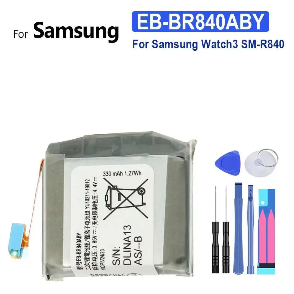 Lightweight 340Mah Watch Battery Long-Lasting EB-BR840ABY For Samsung Galaxy 3 45MM SM-R840 R845 SM-R845F
Lightweight 340Mah Watch Battery Long-Lasting EB-BR840ABY For Samsung Galaxy 3 45MM SM-R840 R845 SM-R845F
