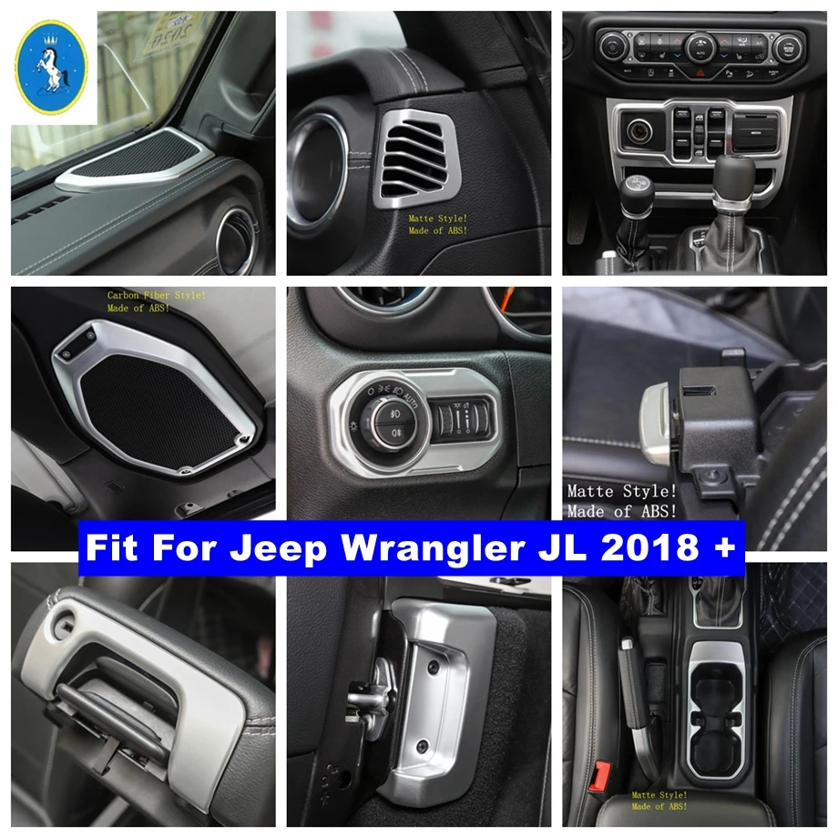 Dashboard Air AC Roof Speaker Cup Holder Lights Control Panel Cover Trim For Jeep Wrangler JL 2018 - 2022 Matte Interior Refit
Dashboard Air AC Roof Speaker Cup Holder Lights Control Panel Cover Trim For Jeep Wrangler JL 2018 - 2022 Matte Interior Refit