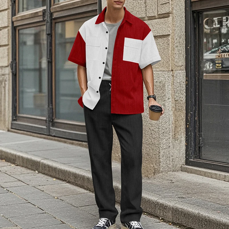 2024 Summer New Men's Shirt Short Sleeve Set, Fashionable and Casual Flip Collar Cardigan Loose and Comfortable Beach Men's Set
2024 Summer New Men's Shirt Short Sleeve Set, Fashionable and Casual Flip Collar Cardigan Loose and Comfortable Beach Men's Set
