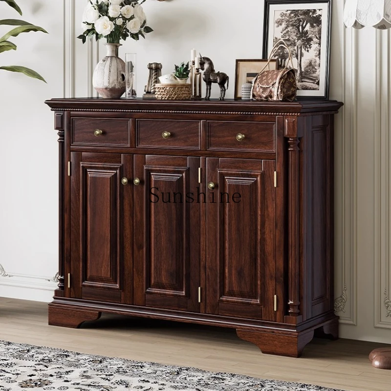 American solid wood home simple wall storage locker small apartment retro rural large capacity
American solid wood home simple wall storage locker small apartment retro rural large capacity