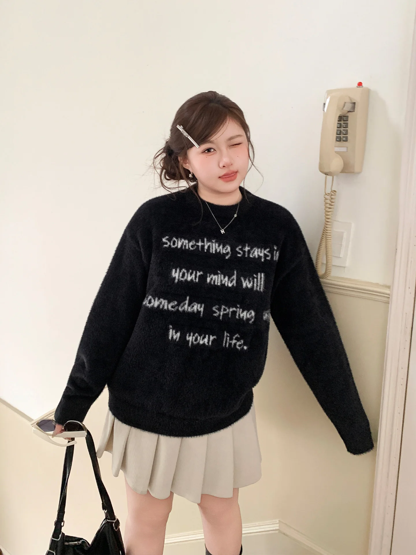 YUZI Women's Long Sve round Ne Knitted Sweater Bla Letter Embroidery Large Size Casual Sle Winter Faion Top
YUZI Women's Long Sve round Ne Knitted Sweater Bla Letter Embroidery Large Size Casual Sle Winter Faion Top