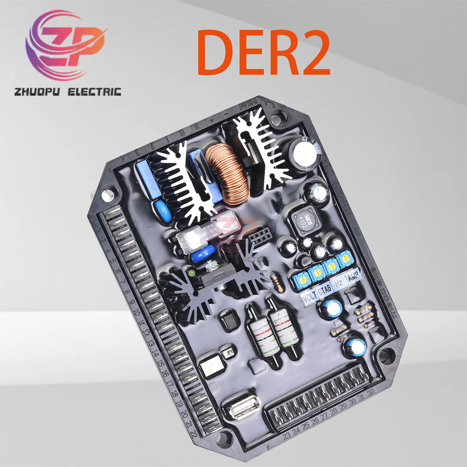 Original DER2 DER1 AVR Automatic Voltage Regulator Excitation Control Board for Diesel Generator
Original DER2 DER1 AVR Automatic Voltage Regulator Excitation Control Board for Diesel Generator