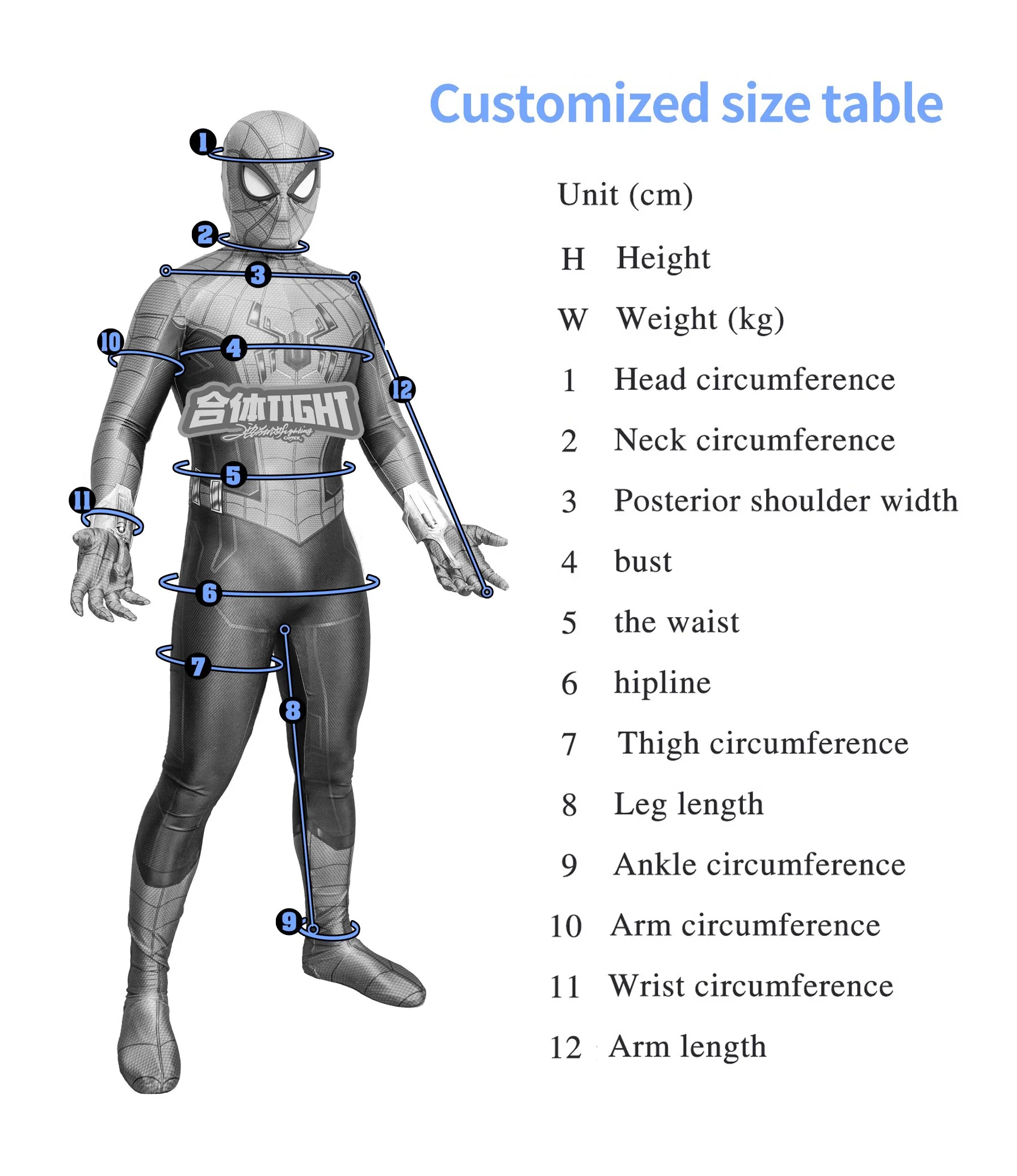Personalized Superhero Bodysuit Costume Spider Cosplay Customized 3D Printed Spandex Zentai Halloween Costume Spidey For Adult
Personalized Superhero Bodysuit Costume Spider Cosplay Customized 3D Printed Spandex Zentai Halloween Costume Spidey For Adult