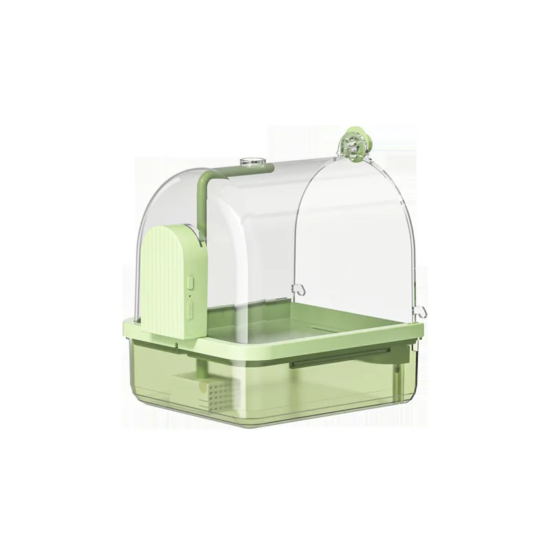Clear Hanging Bird Bath Automatic Water Circulation Bath Shower For Bird Easy to clean Space Saving Design Bird Cage Accessory
Clear Hanging Bird Bath Automatic Water Circulation Bath Shower For Bird Easy to clean Space Saving Design Bird Cage Accessory