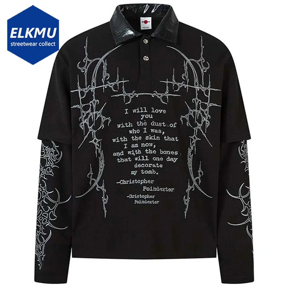 Винтажные футболки большого размера с графическим рисунком, уличная одежда из двух предметов, футболки в стиле Харадзюку в стиле хип-хоп, повседневные свободные футболки с длинными рукавами, футболки 
Винтажные футболки большого размера с графическим рисунком, уличная одежда из двух предметов, футболки в стиле Харадзюку в стиле хип-хоп, повседневные свободные футболки с длинными рукавами, футболки