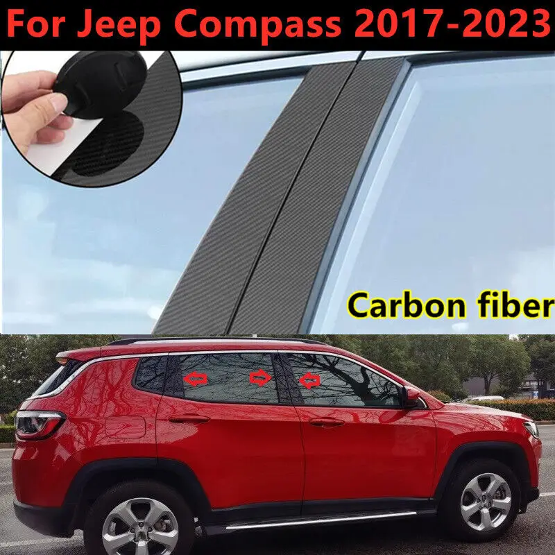 6 шт., накладки на окна и столб из углеродного волокна для Jeep Compass 2017 2018 2019 2020 2021 2022 2023
6 шт., накладки на окна и столб из углеродного волокна для Jeep Compass 2017 2018 2019 2020 2021 2022 2023