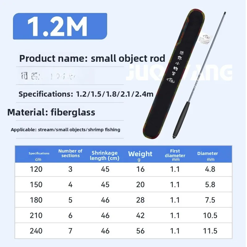 Ultra Light Portable Short Section Hand Fishing Rod Mini Stream Rod Full Kit for Bream Horse Mouth Fishing
Ultra Light Portable Short Section Hand Fishing Rod Mini Stream Rod Full Kit for Bream Horse Mouth Fishing
