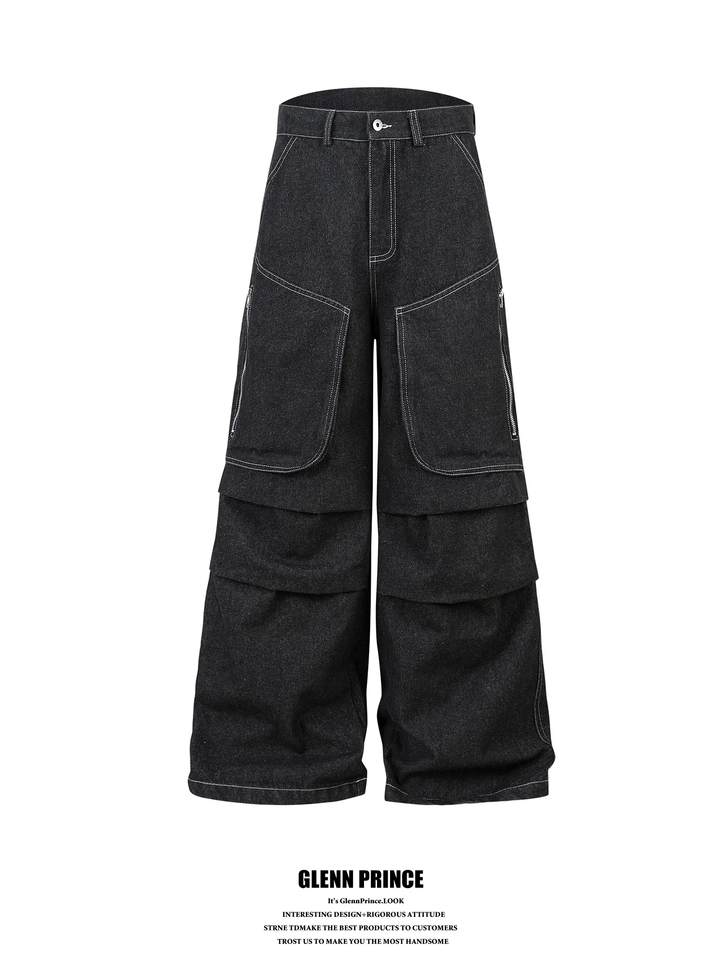 American High Street Original Color Men's Jeans Design Sense Drag Floor Workwear Long Trousers GPstudio Straight Cut Cotton
American High Street Original Color Men's Jeans Design Sense Drag Floor Workwear Long Trousers GPstudio Straight Cut Cotton