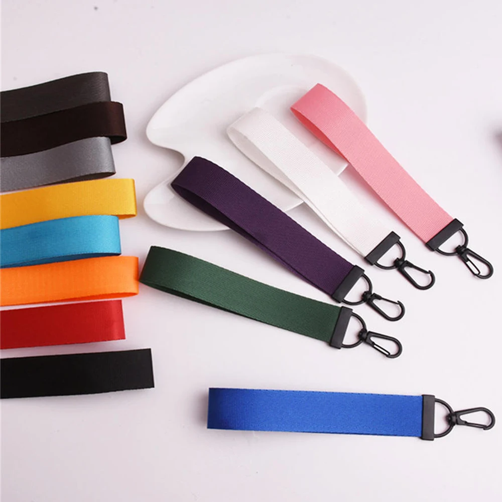 Simple Solid Color Webbing Keychain Phone Lanyard Keyring Knapsack Car Key Chain Bag Pendant Jewelry Diy Accessories Ribbon Gift
Simple Solid Color Webbing Keychain Phone Lanyard Keyring Knapsack Car Key Chain Bag Pendant Jewelry Diy Accessories Ribbon Gift