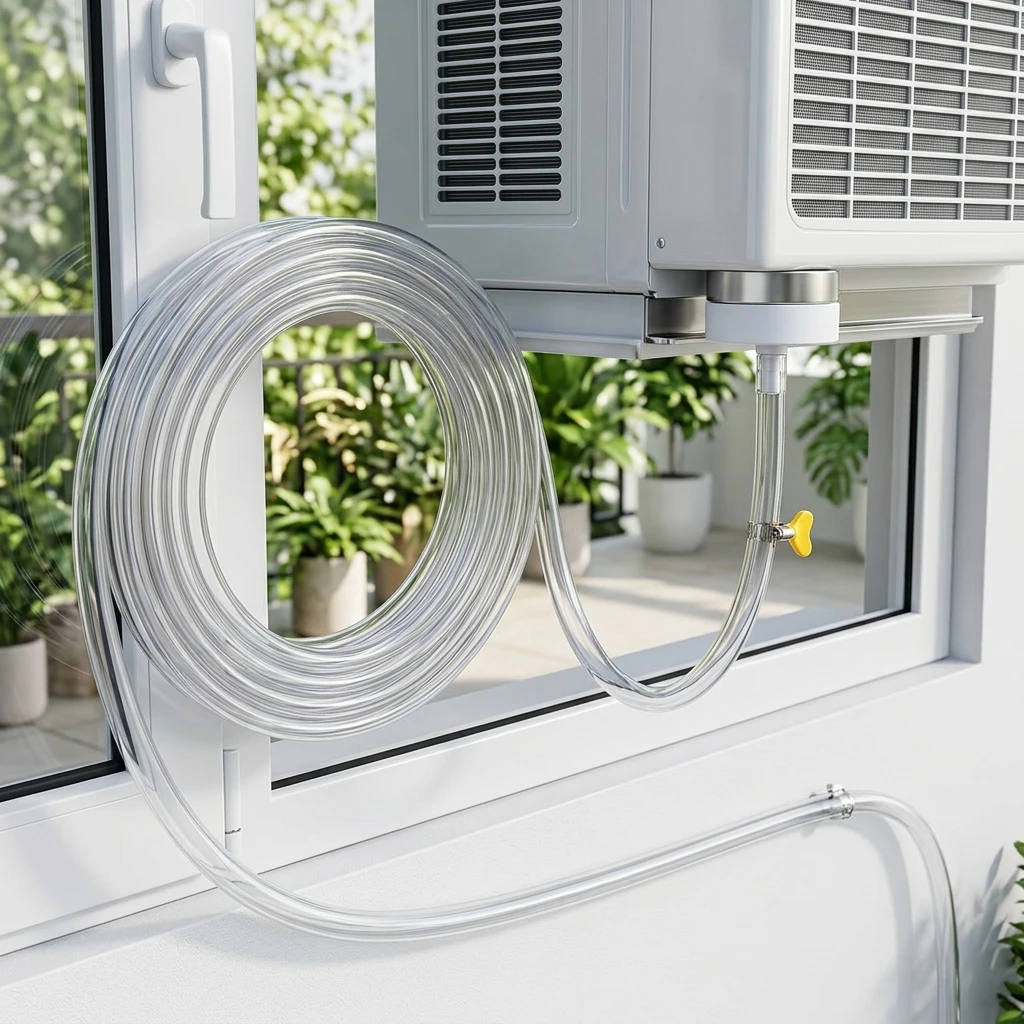 12inch Window Air Conditioner Drain Hose Clear PVC with Magnetic Adapter for Quick No Tool Installation Fit Home Office
12inch Window Air Conditioner Drain Hose Clear PVC with Magnetic Adapter for Quick No Tool Installation Fit Home Office