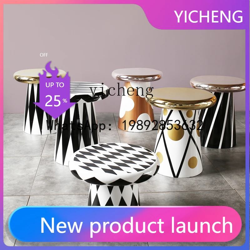 X3 Fashion Small Side Table Designer Combination Frp Painted round Coffee Table
X3 Fashion Small Side Table Designer Combination Frp Painted round Coffee Table