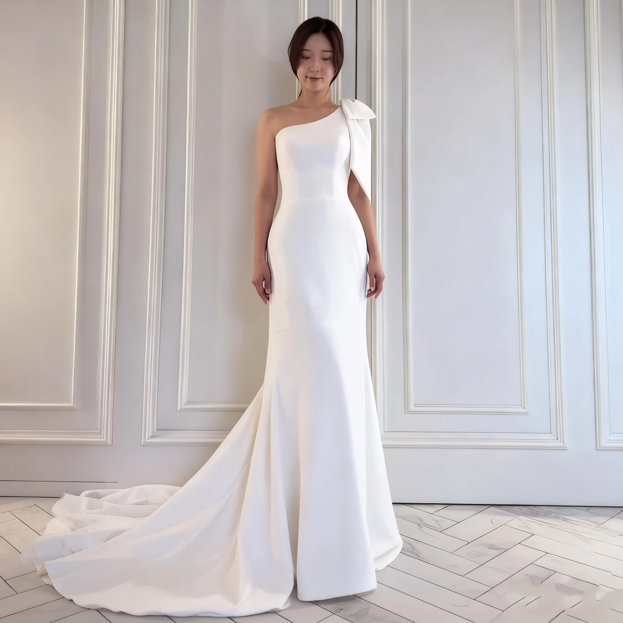 Корейские свадебные платья на заказ, длиной до пола, на одно плечо, без рукавов для женщин, потрясающие свадебные платья, халат Civi
Корейские свадебные платья на заказ, длиной до пола, на одно плечо, без рукавов для женщин, потрясающие свадебные платья, халат Civi