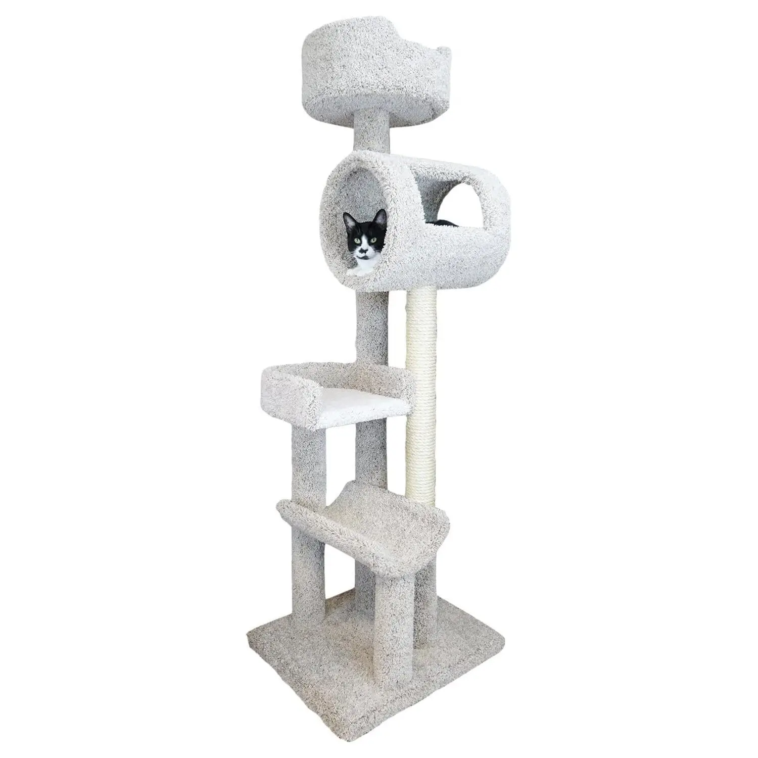 Rustic Recluse Large Cat Tower with Easy to Access Spacious Perches, Carpet Upholstered Cat Tree for All Cat, Customized
Rustic Recluse Large Cat Tower with Easy to Access Spacious Perches, Carpet Upholstered Cat Tree for All Cat, Customized