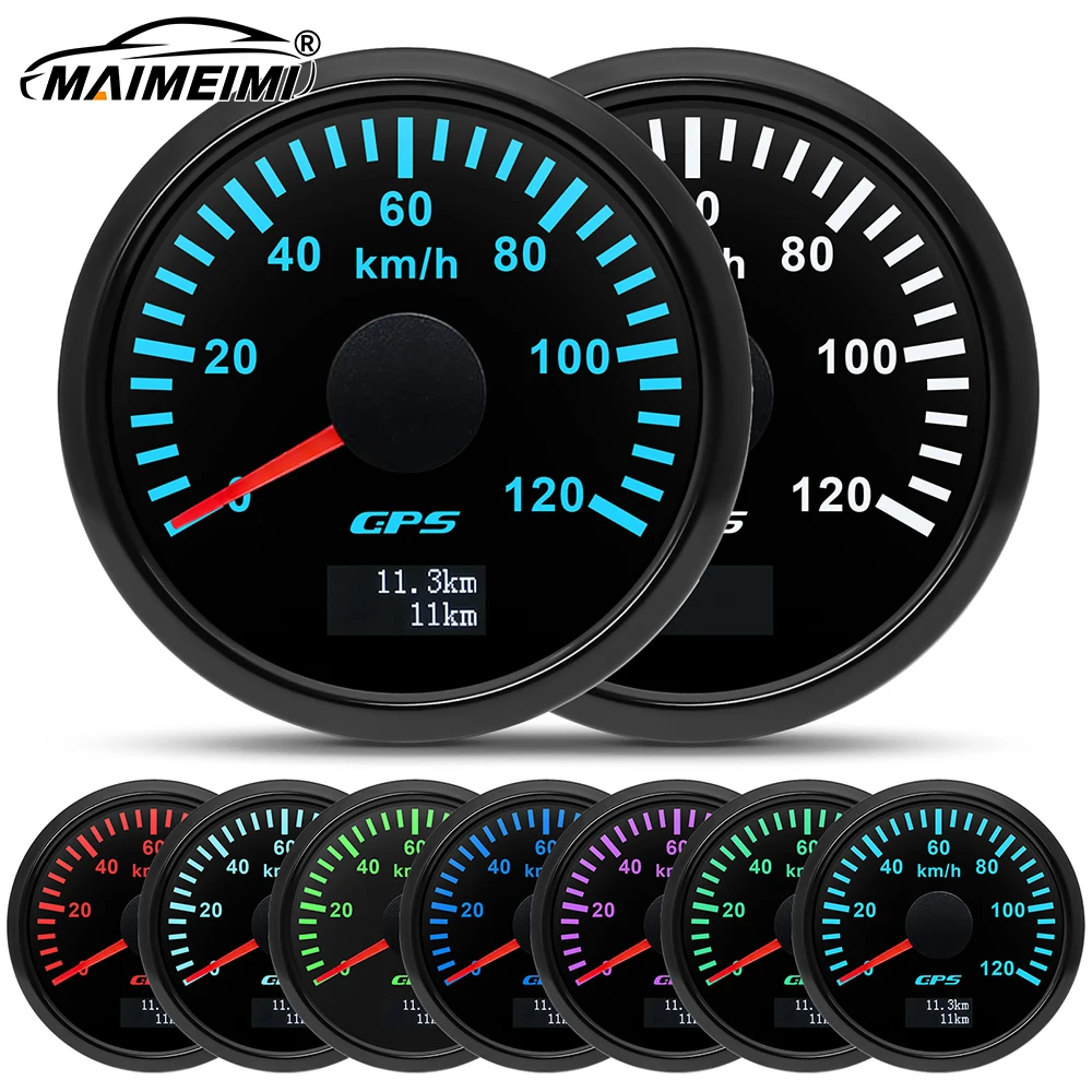 52MM GPS Speedometer Gauge with Antenna 30/60/80/120/200KMH with Odometer and Trip Odometer in LCD Display for Car Boat 12V24V
52MM GPS Speedometer Gauge with Antenna 30/60/80/120/200KMH with Odometer and Trip Odometer in LCD Display for Car Boat 12V24V