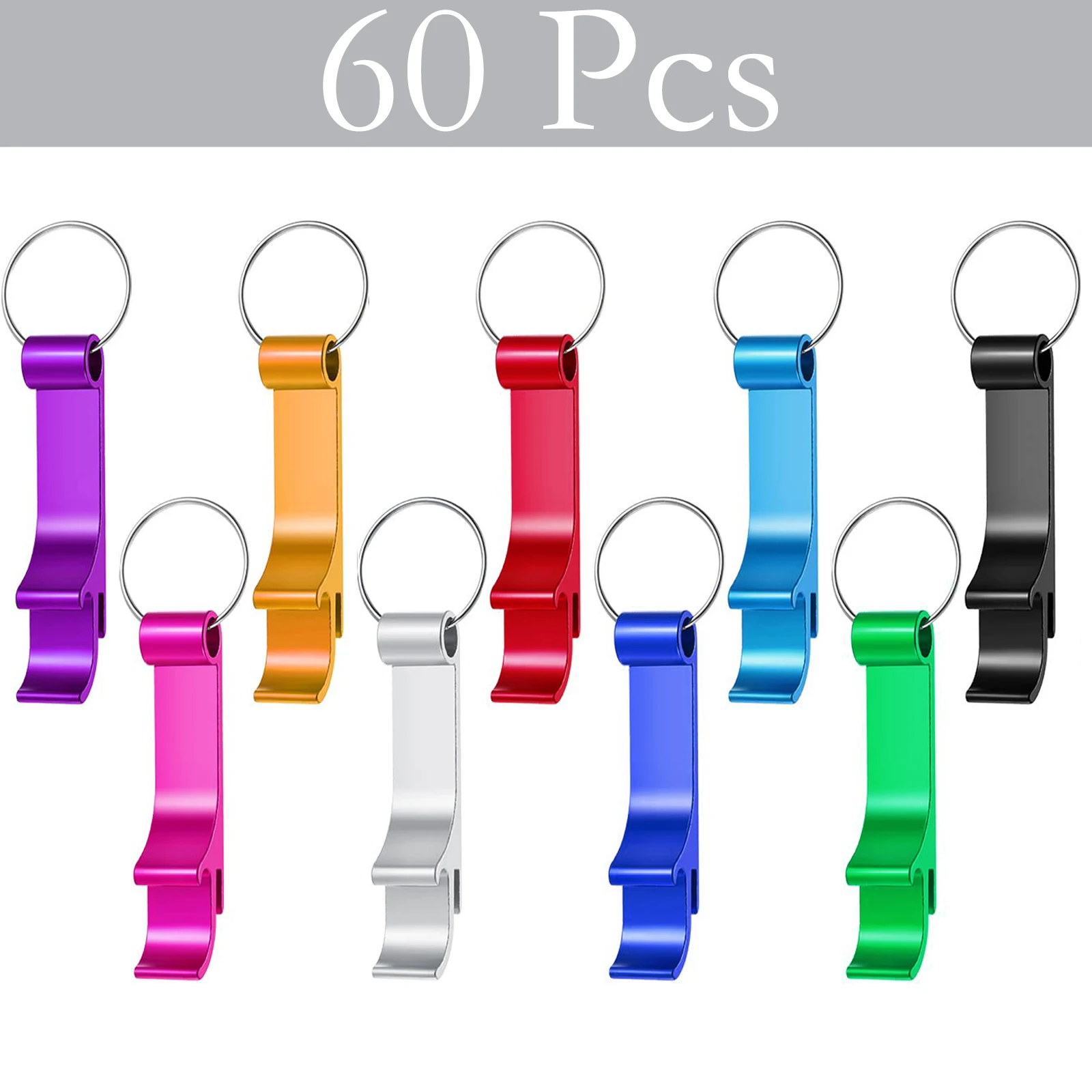 60PCS Bottle Opener Key Ring Chain Portable Metal Mini Beer Can Opener Keychain Metal Beer Kitchen Bar Tools Accessories
60PCS Bottle Opener Key Ring Chain Portable Metal Mini Beer Can Opener Keychain Metal Beer Kitchen Bar Tools Accessories