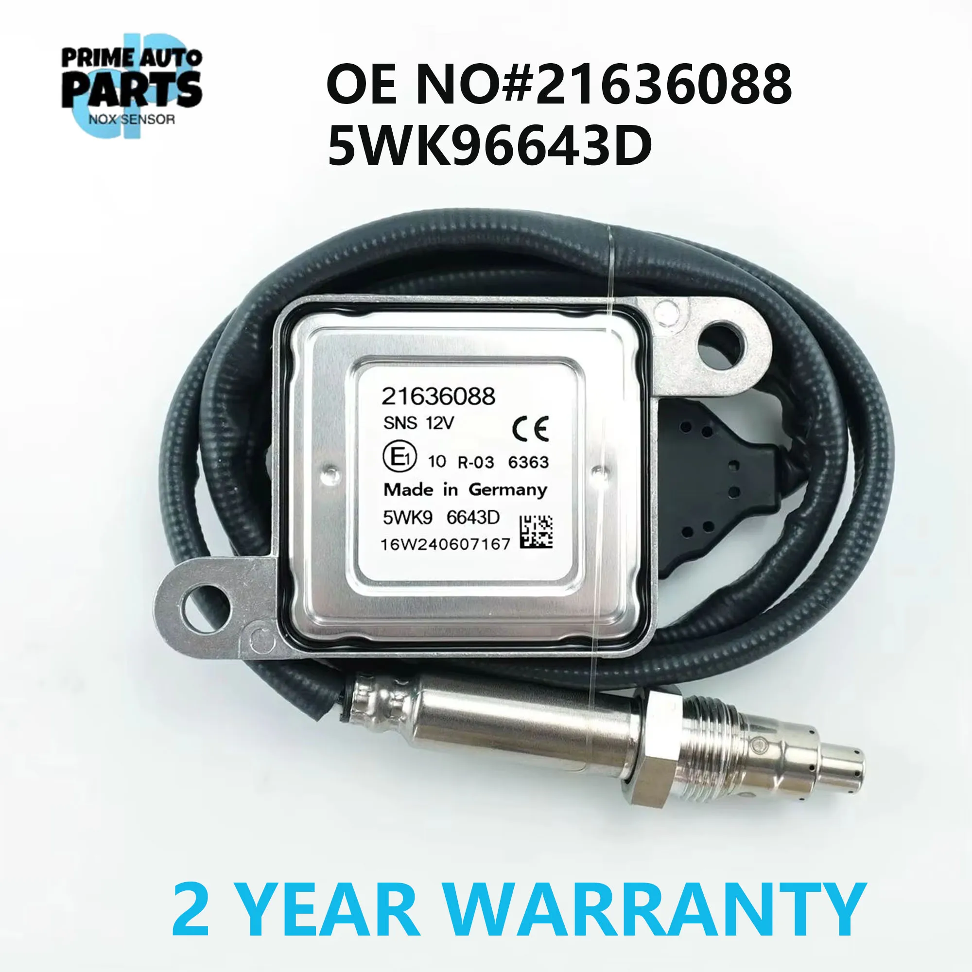 Высокое качество 5WK96643D 21636088 Датчик оксида азота Nox 5WK9 6643D Post-Cat для Volvo D11 D13 D16
Высокое качество 5WK96643D 21636088 Датчик оксида азота Nox 5WK9 6643D Post-Cat для Volvo D11 D13 D16