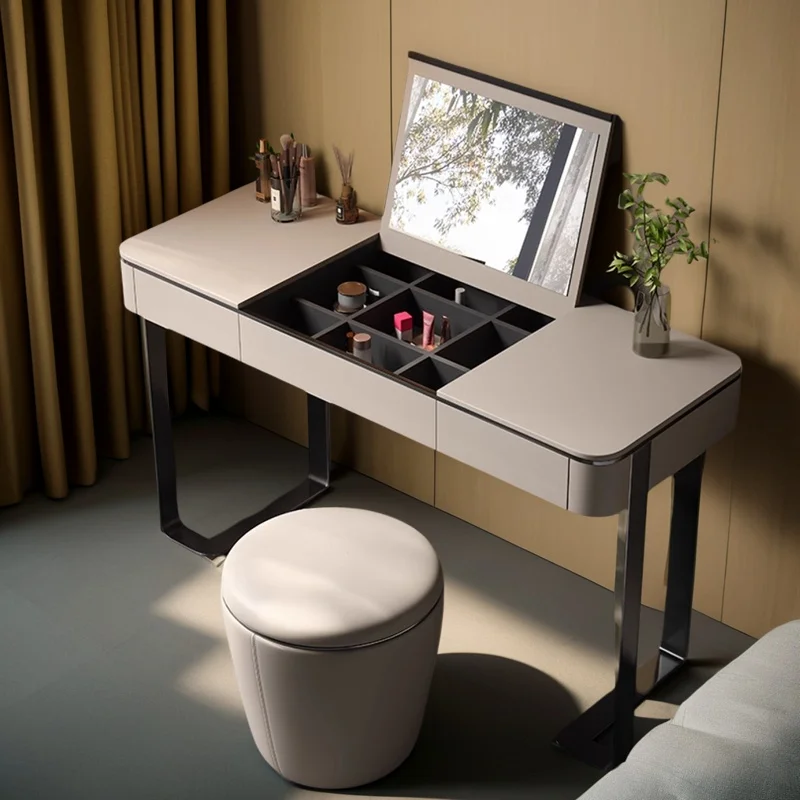 Luxury Mid Century Vanity Table Bedroom Makeup Living Room Modern Dressing Table Wood Women Penteadeira Postmodern Furniture 
Luxury Mid Century Vanity Table Bedroom Makeup Living Room Modern Dressing Table Wood Women Penteadeira Postmodern Furniture