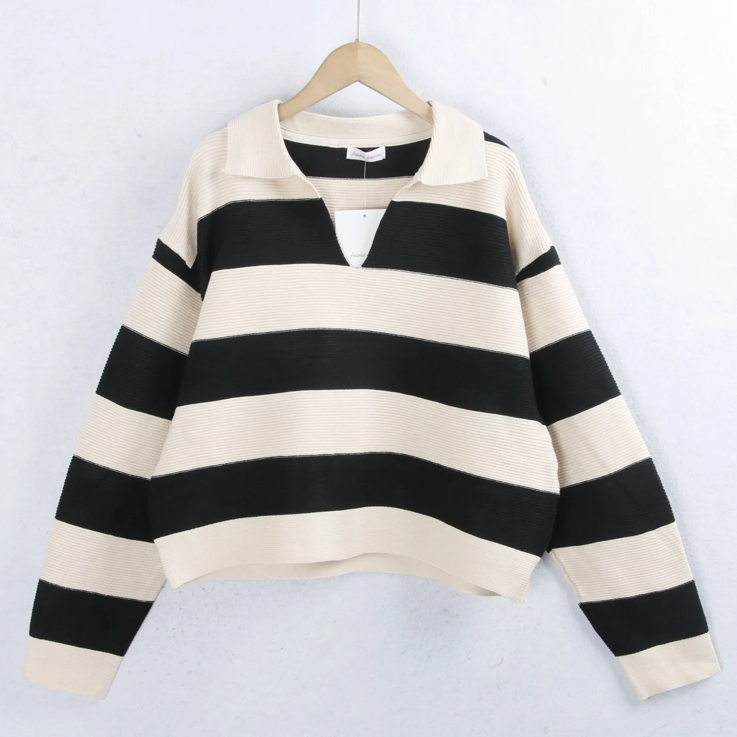 Женский вязаный свитер в полоску 972 с отложным воротником, зимний, с цветовыми блоками, больших размеров, с длинными рукавами, шерстяной, повседневный, свободного кроя
Женский вязаный свитер в полоску 972 с отложным воротником, зимний, с цветовыми блоками, больших размеров, с длинными рукавами, шерстяной, повседневный, свободного кроя