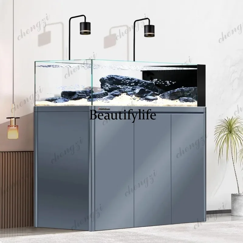 NQ Large Stream Scape Aquarium: Eco Self-Cleaning Fish Tank Ultra Clear Glass Bottom Filter, Complete Cabinet Set Living Room
NQ Large Stream Scape Aquarium: Eco Self-Cleaning Fish Tank Ultra Clear Glass Bottom Filter, Complete Cabinet Set Living Room