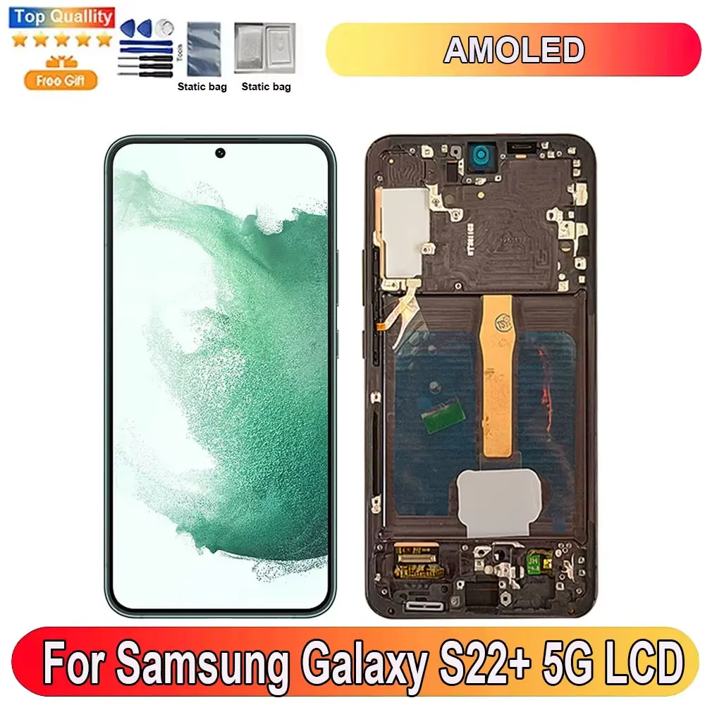 6.6"For Samsung Galaxy S22+5G LCD Display Screen Touch Panel Digitizer Replacement Parts Screen With Frame S22 Plus 5G S906
6.6"For Samsung Galaxy S22+5G LCD Display Screen Touch Panel Digitizer Replacement Parts Screen With Frame S22 Plus 5G S906