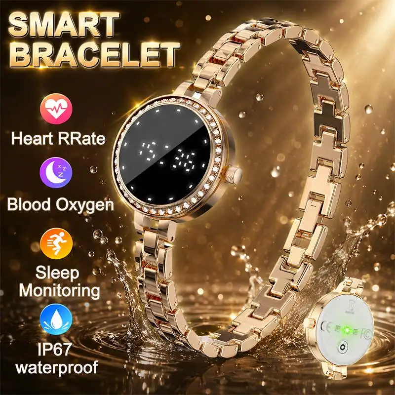 2026 Fashionable Women's Smart Watch IP67 Waterproof Blood Oxygen Health Pedometer 24-Hour Health Monitoring Sleep Smartwatch
2026 Fashionable Women's Smart Watch IP67 Waterproof Blood Oxygen Health Pedometer 24-Hour Health Monitoring Sleep Smartwatch