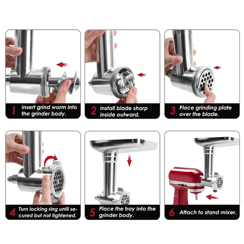 RMWIN-мясорубка, запасные части для миксера с шестернею Forkitchenaid Andcuisinart, подставка-миксер, нож для мясорубки, решетка из нержавеющей стали
RMWIN-мясорубка, запасные части для миксера с шестернею Forkitchenaid Andcuisinart, подставка-миксер, нож для мясорубки, решетка из нержавеющей стали