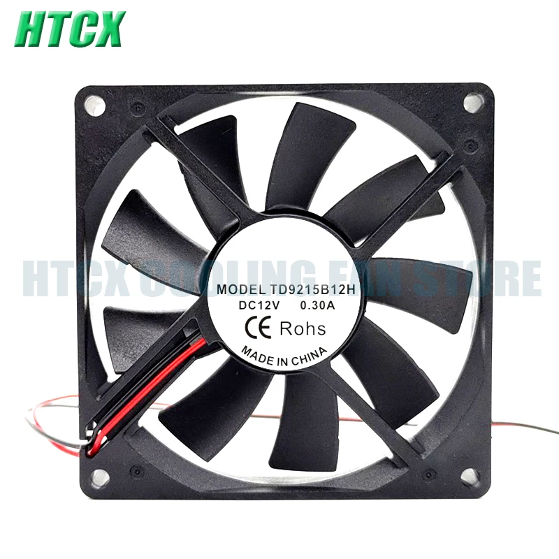 New 9015 9CM Dual Ball 12V 0.30A Four Wire PWM Temperature Controlled Ultra-thin Fan 90 * 90 * 15mm TD9215B12H
New 9015 9CM Dual Ball 12V 0.30A Four Wire PWM Temperature Controlled Ultra-thin Fan 90 * 90 * 15mm TD9215B12H