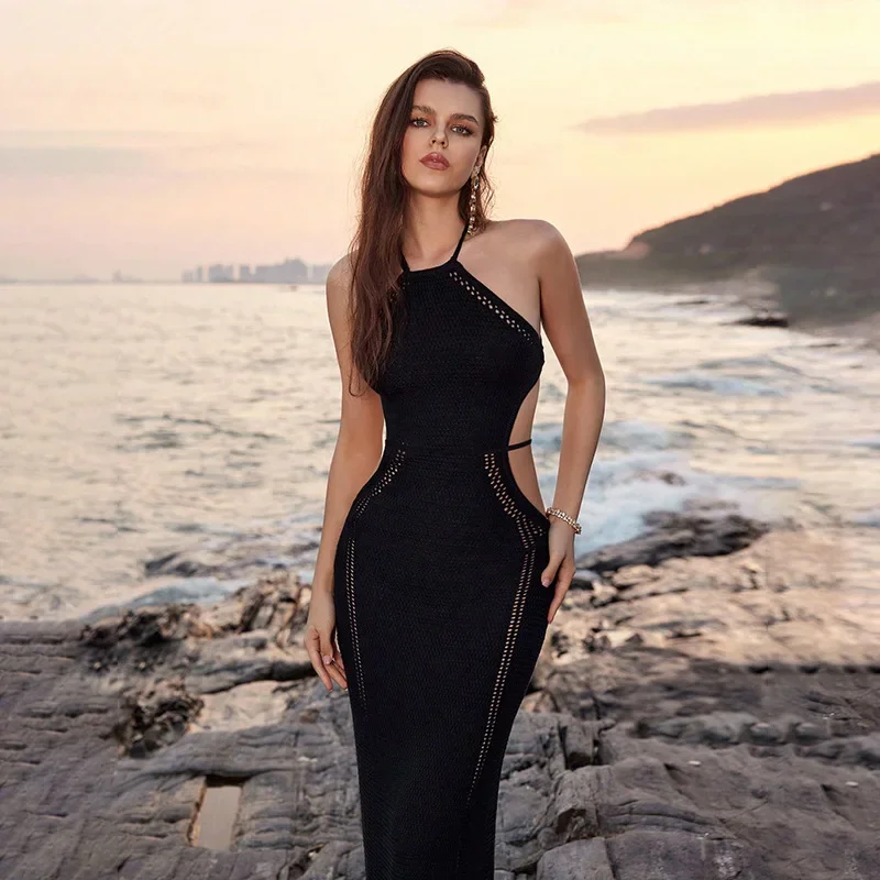 Para Praia Hollow Out Knitted Long Dress 2025 Halter Neck Knit Maxi Dress for Summer Beach Outfits Women Beach Outing Beachwear
Para Praia Hollow Out Knitted Long Dress 2025 Halter Neck Knit Maxi Dress for Summer Beach Outfits Women Beach Outing Beachwear
