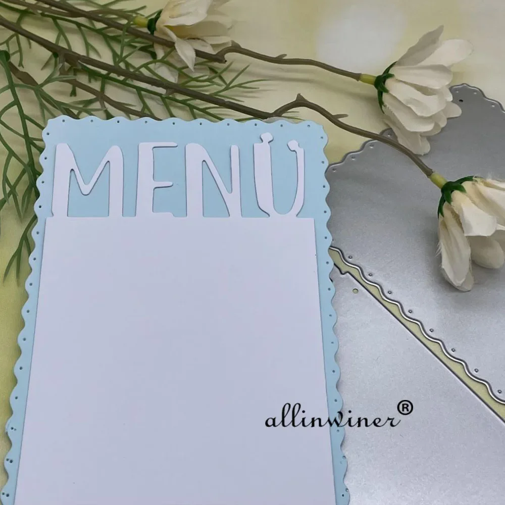 Menu card decoration DIY Craft Metal Cutting Die Scrapbook Embossed Paper Card Album Craft Template Stencil Dies
Menu card decoration DIY Craft Metal Cutting Die Scrapbook Embossed Paper Card Album Craft Template Stencil Dies