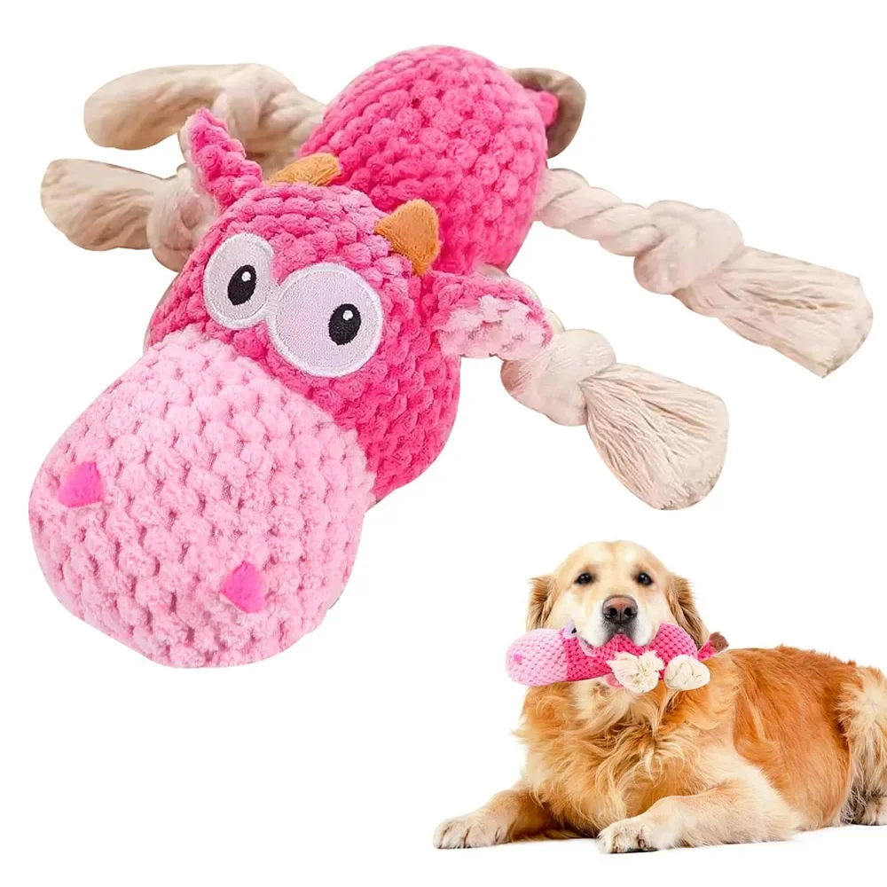 Dog Squeak Toys, Rope for Large Dogs and Medium Aggressive Chewers, Puppy Teething Interactive, Indestructible Dog Toy
Dog Squeak Toys, Rope for Large Dogs and Medium Aggressive Chewers, Puppy Teething Interactive, Indestructible Dog Toy