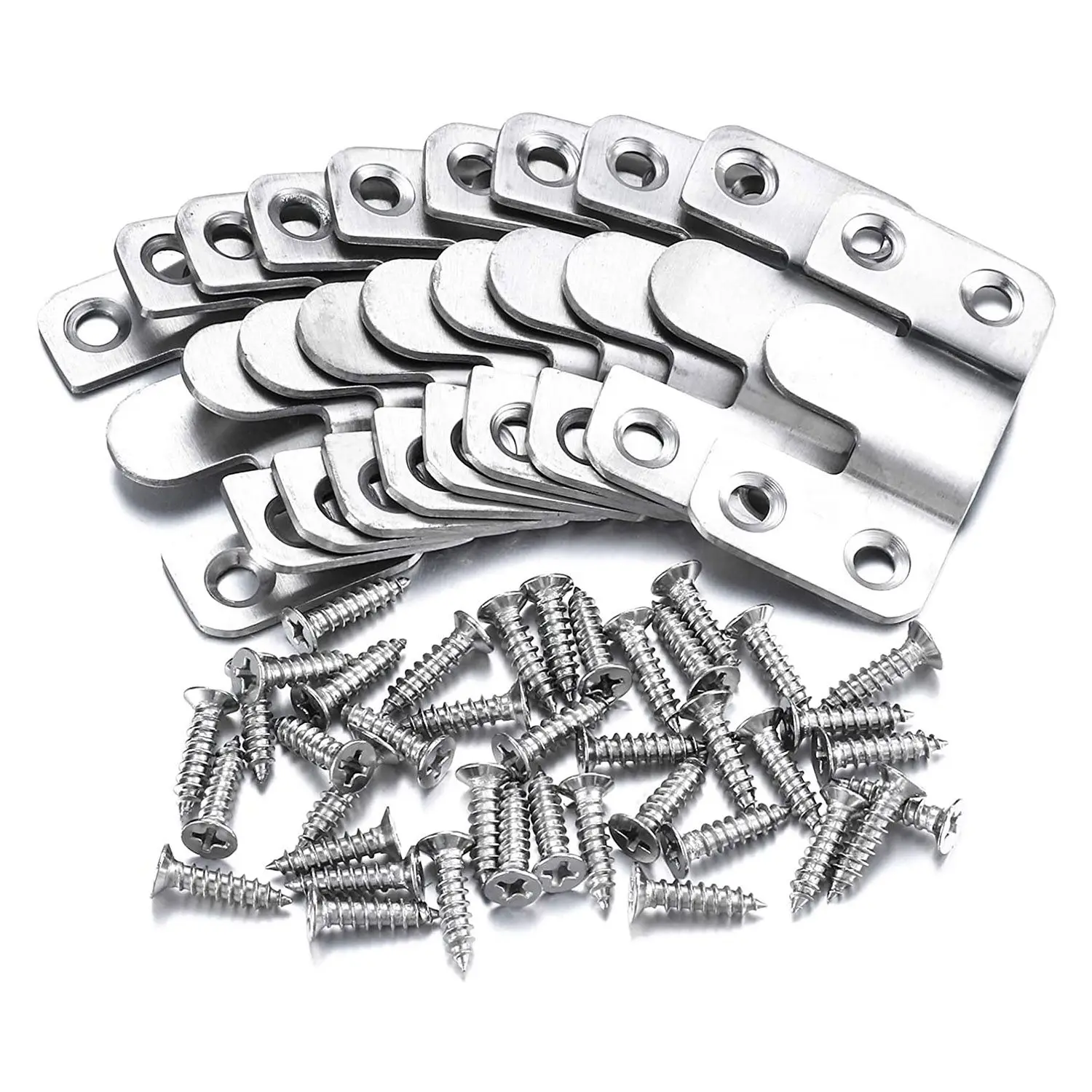 10 Pcs Flush Mount Bracket Interlocking Hang Furniture Connector Stainless Steel Wall Mount Picture Frame BracketsJAS
10 Pcs Flush Mount Bracket Interlocking Hang Furniture Connector Stainless Steel Wall Mount Picture Frame BracketsJAS