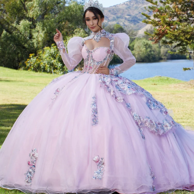 Customized Light Lilac Off Shoulder Quinceanera Dress sequin applique Lace crystal Tull layering vestidos de 15 Quinceanera
Customized Light Lilac Off Shoulder Quinceanera Dress sequin applique Lace crystal Tull layering vestidos de 15 Quinceanera
