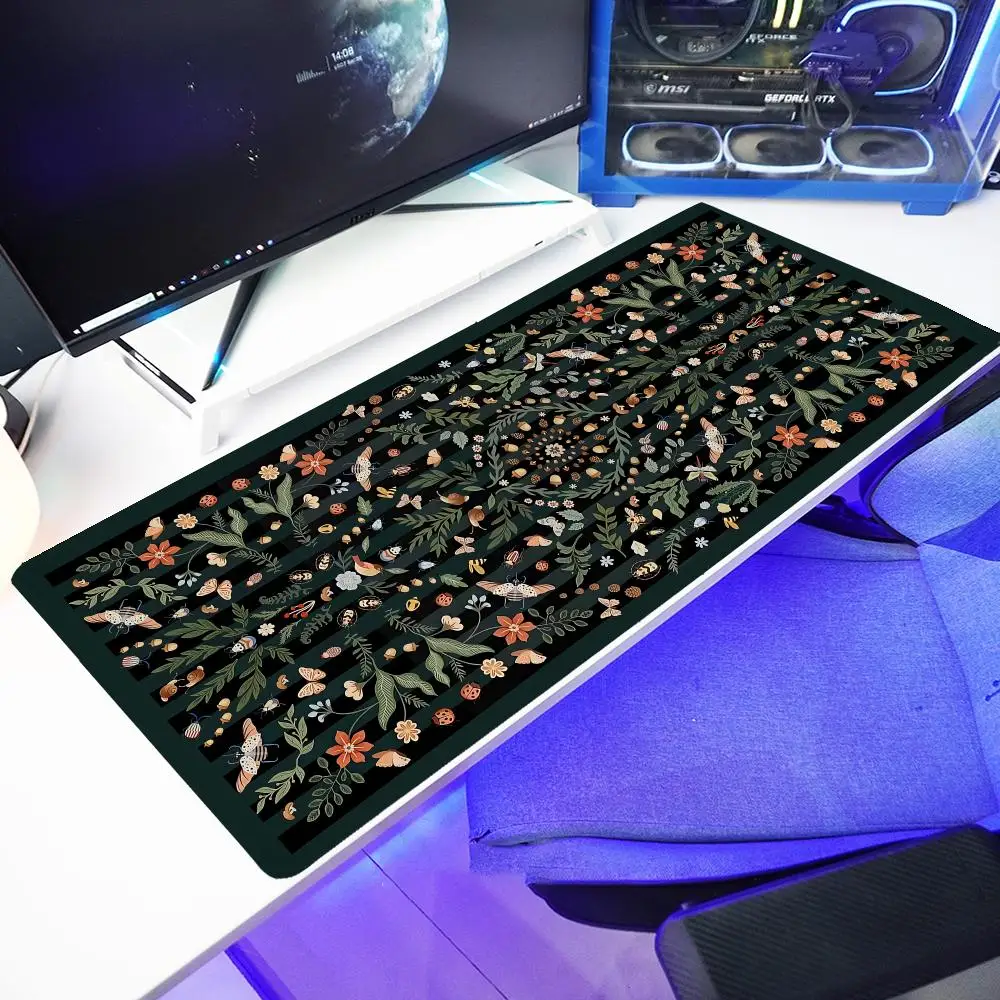 Computer Desks pad rubber anti-slip pc accessories edge locking large mouse pad desk pad gaming mats Dark Floral Moth office mat
Computer Desks pad rubber anti-slip pc accessories edge locking large mouse pad desk pad gaming mats Dark Floral Moth office mat