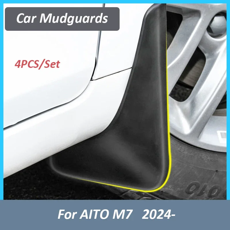 Автомобильные брызговики для AITO M7 2024, водонепроницаемые автоматические брызговики, переднее и заднее крыло, автомобильные аксессуары, 4 шт./компл., брызговики 
Автомобильные брызговики для AITO M7 2024, водонепроницаемые автоматические брызговики, переднее и заднее крыло, автомобильные аксессуары, 4 шт./компл., брызговики