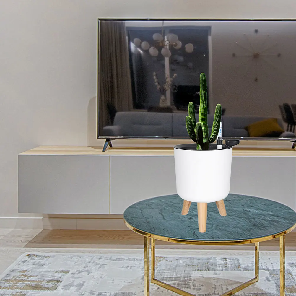 Self Watering Flower Pot Automatic Indoor Plant Pots Round Balcony Stand Modern Planter Water Level Indicator Sturdy Legs
Self Watering Flower Pot Automatic Indoor Plant Pots Round Balcony Stand Modern Planter Water Level Indicator Sturdy Legs