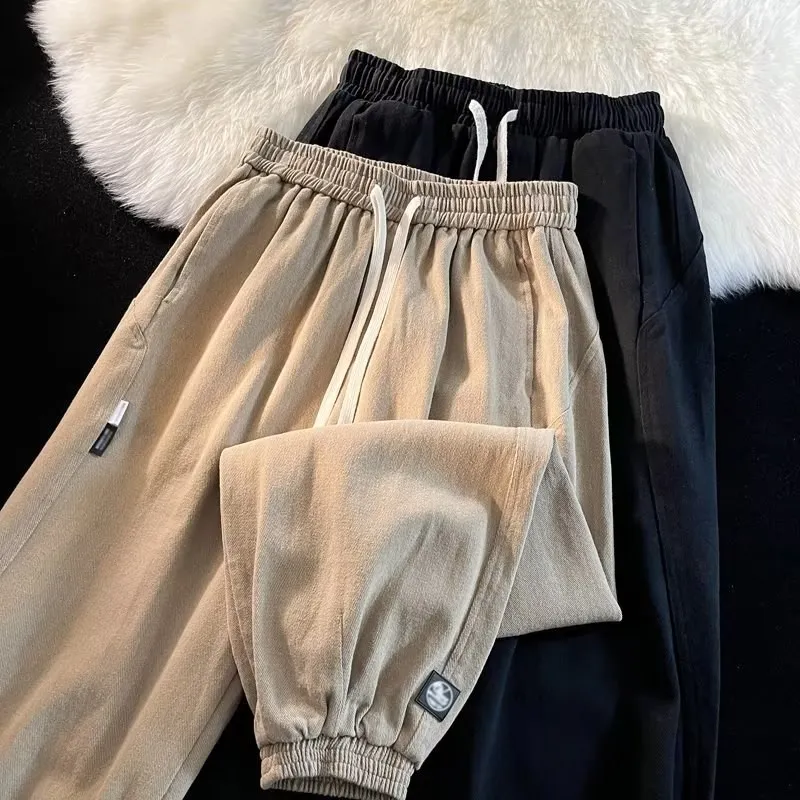 Свободные брюки для спецодежды с манжетами, мужские весенне-осенние американские шаровары из бамбукового волокна, повседневные свободные универсальные брюки на шнурке
Свободные брюки для спецодежды с манжетами, мужские весенне-осенние американские шаровары из бамбукового волокна, повседневные свободные универсальные брюки на шнурке