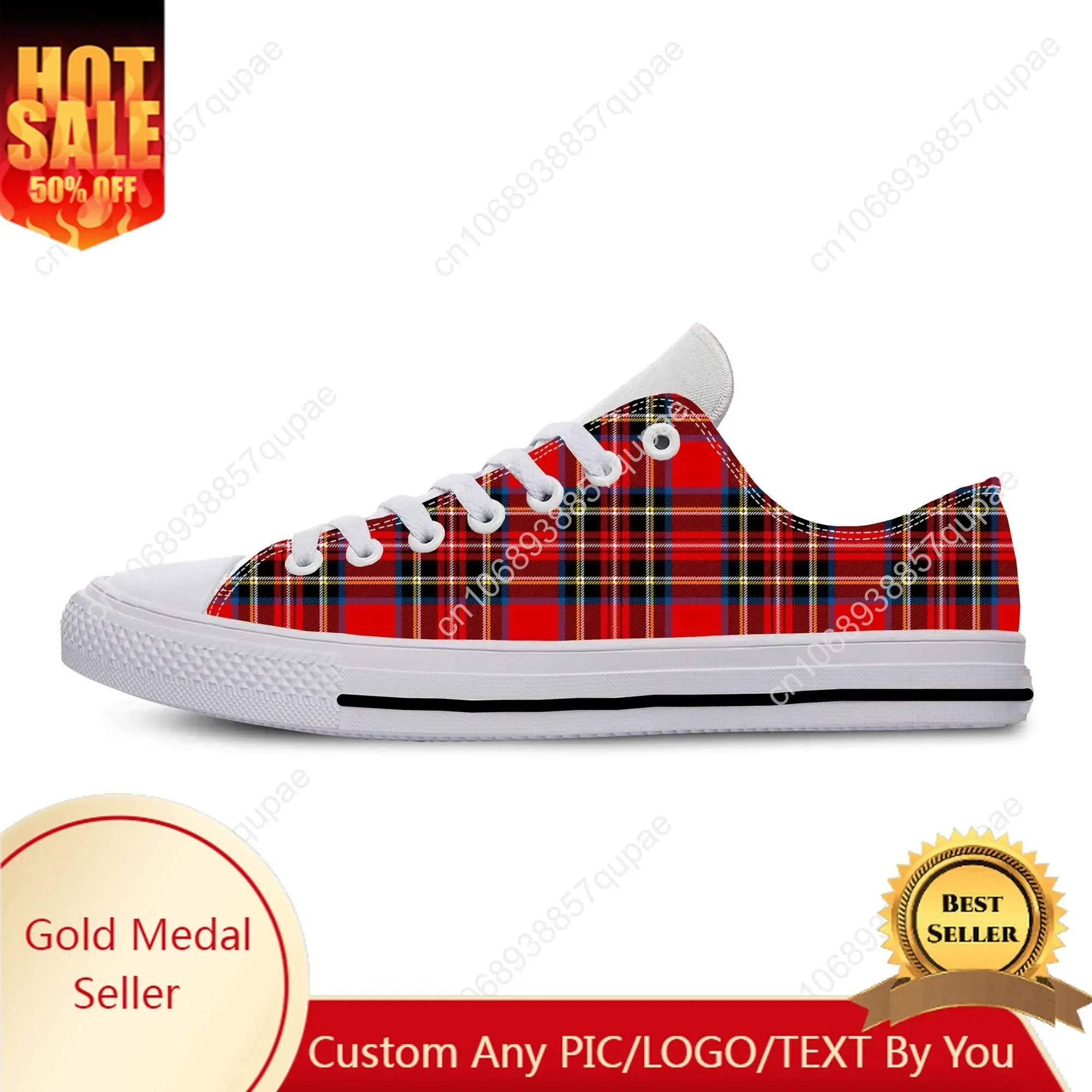 Red Scottish Stewart Clan Tartan Plaid Royal Funny Casual Cloth Shoes Low Top Comfortable Breathable 3D Print Men Women Sneakers
Red Scottish Stewart Clan Tartan Plaid Royal Funny Casual Cloth Shoes Low Top Comfortable Breathable 3D Print Men Women Sneakers